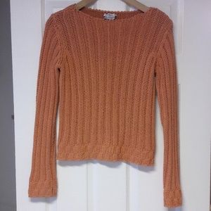 Max&Co knit orange sweater